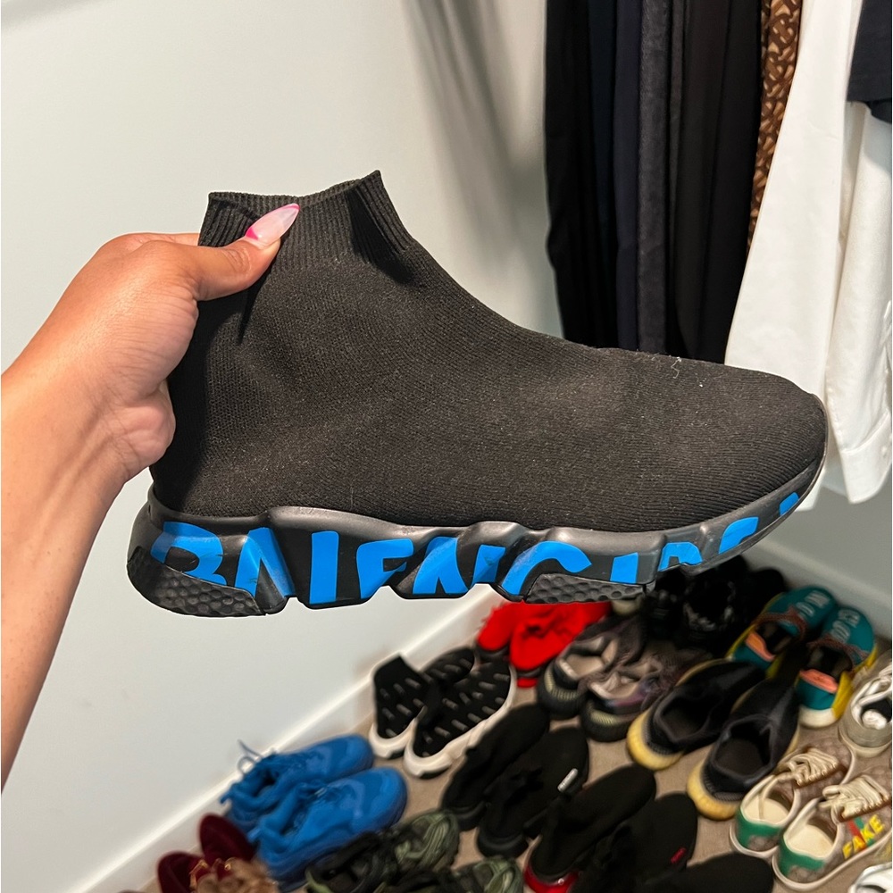 Balenciaga speed sock logo